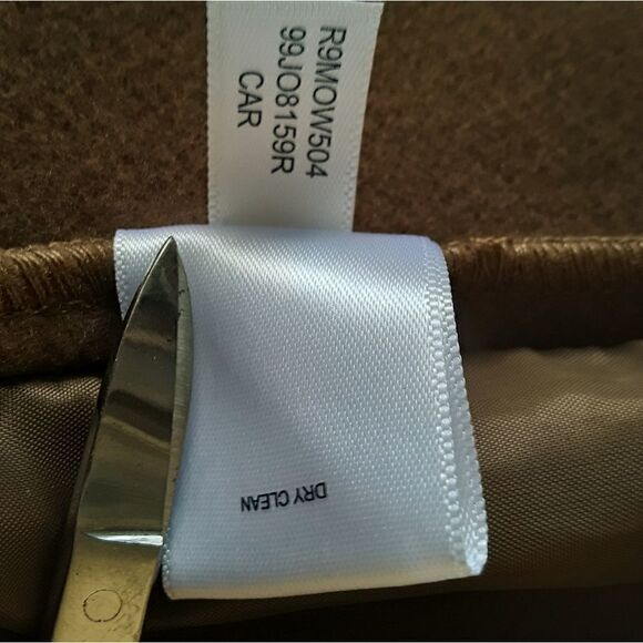 Kenneth Cole New-York Tan Block Open COAT Caramel Women Size XL - Picture 7 of 9